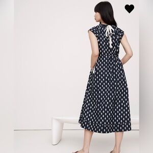 CCL Bnana Republic Cotton Poplin Tie-Waist Dress